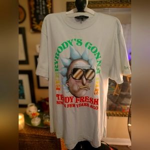 Teddy Fresh X Rick & Morty collab. "everybody's gonna die" tee. 3X